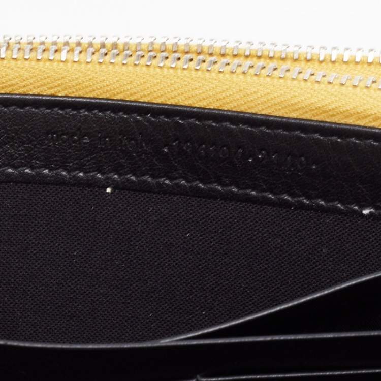 Pre Owned  Balenciaga Metallic Gold Leather City Flap Continental Wallet