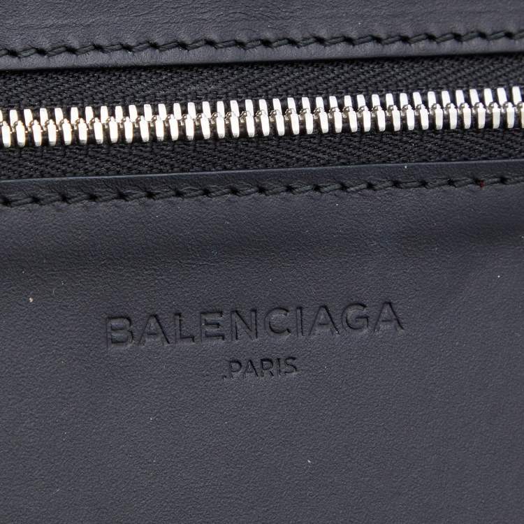 Pre Owned Balenciaga Maroon/Black Raffia Maxi Basket Tote