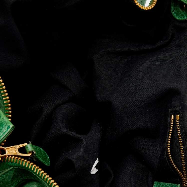 مملوكة مسبقًا Balenciaga Green Leather Arena GGH Giant 21 Classic Day Bag