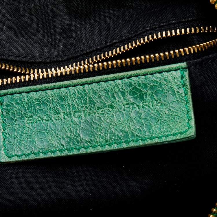 مملوكة مسبقًا Balenciaga Green Leather Arena GGH Giant 21 Classic Day Bag