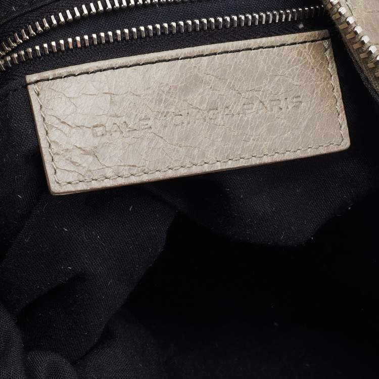 Pre Owned Balenciaga Grey Leather Giant 21 Silver Day Hobo