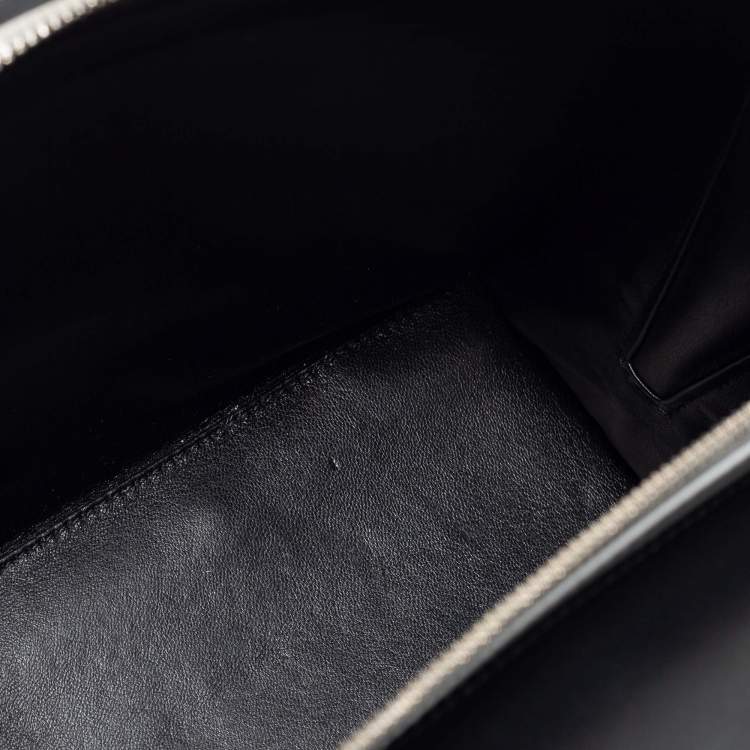 Pre Owned Balenciaga Tri Color Leather and Python Le Dix Cartable Top Handle Bag
