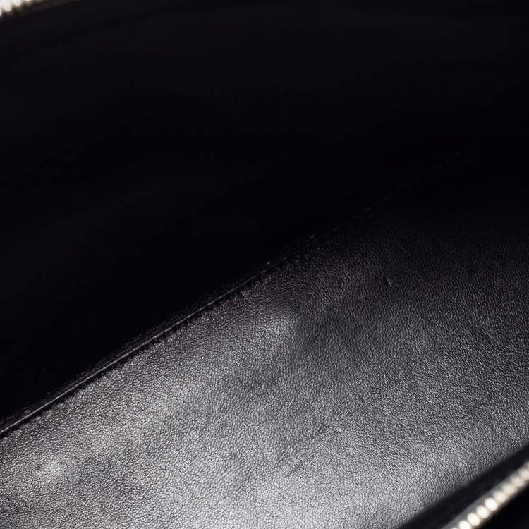 Pre Owned Balenciaga Tri Color Leather and Python Le Dix Cartable Top Handle Bag