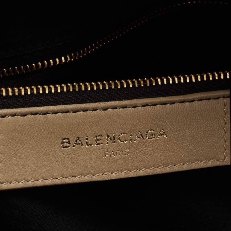 Pre Owned Balenciaga Beige Leather Classic Backpack