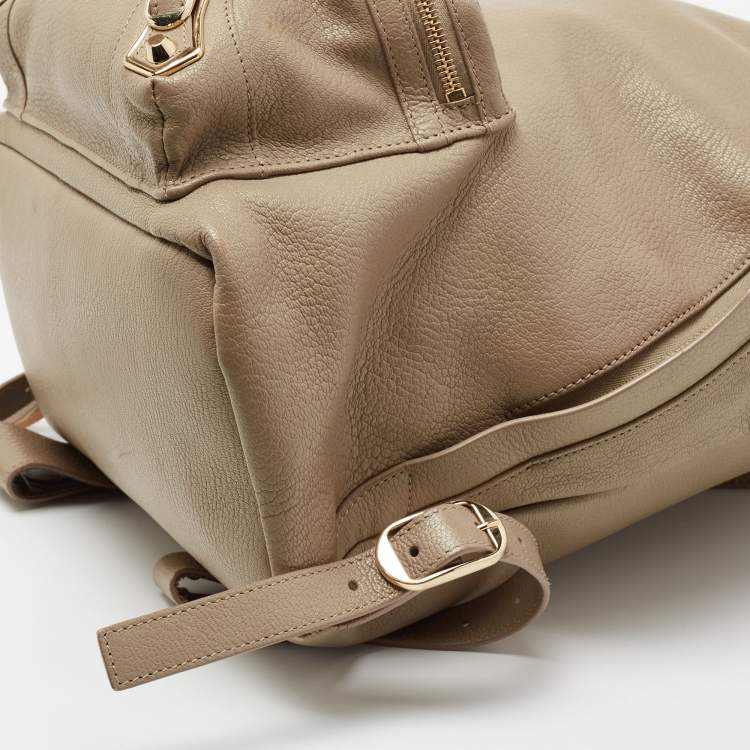 Pre Owned Balenciaga Beige Leather Classic Backpack
