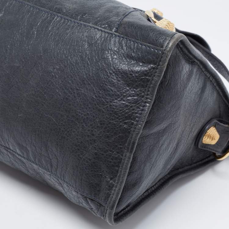 Pre Owned Balenciaga Blue Leather GGH Part Time Bag