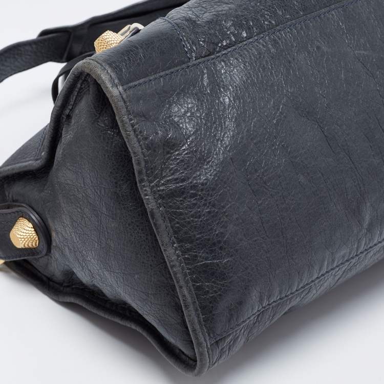 Pre Owned Balenciaga Blue Leather GGH Part Time Bag