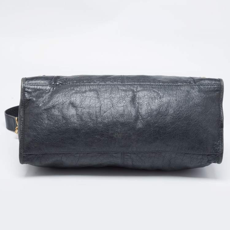 Pre Owned Balenciaga Blue Leather GGH Part Time Bag