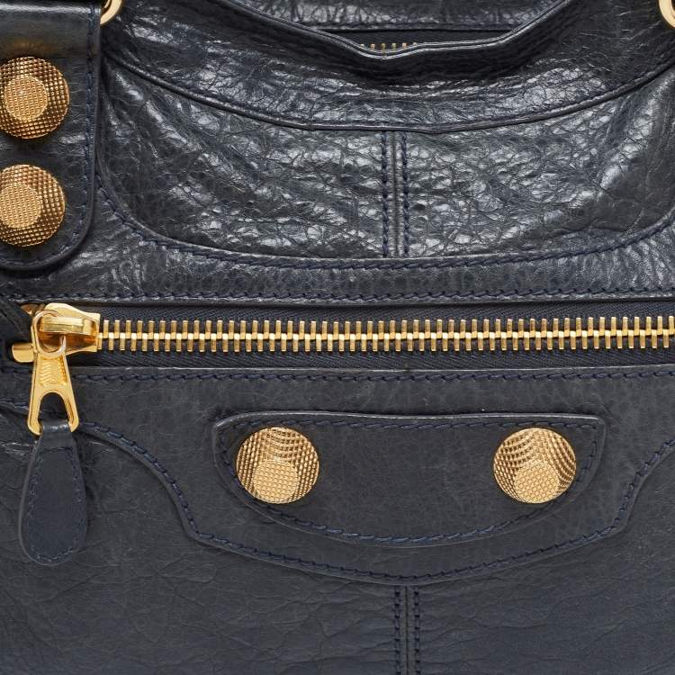 Pre Owned Balenciaga Blue Leather GGH Part Time Bag