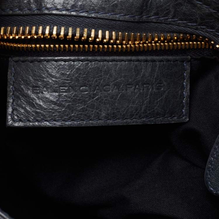 Pre Owned Balenciaga Blue Leather GGH Part Time Bag