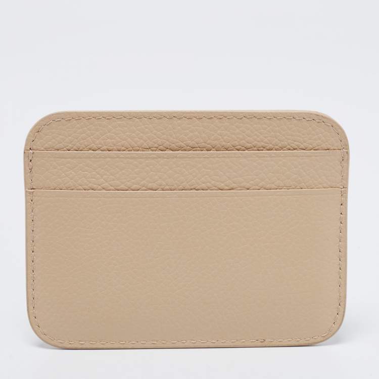 Pre Owned Balenciaga Beige Leather Everyday Card Holder 