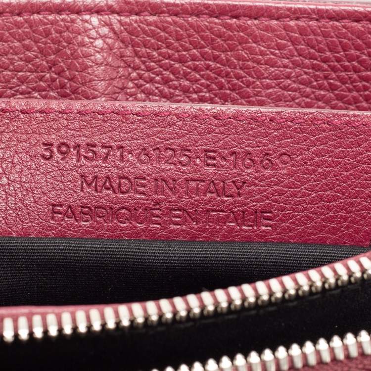 Pre Owned Balenciaga  Burgundy Leather  Le Dix Top Handle Bag