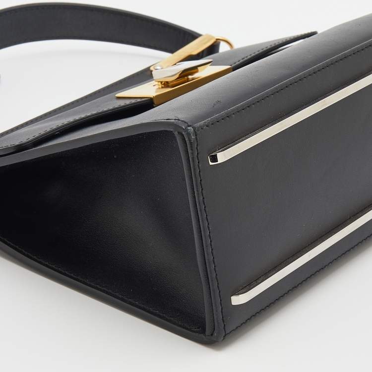 Pre Owned Balenciaga Black Leather Le Dix Cartable Top Handle Bag