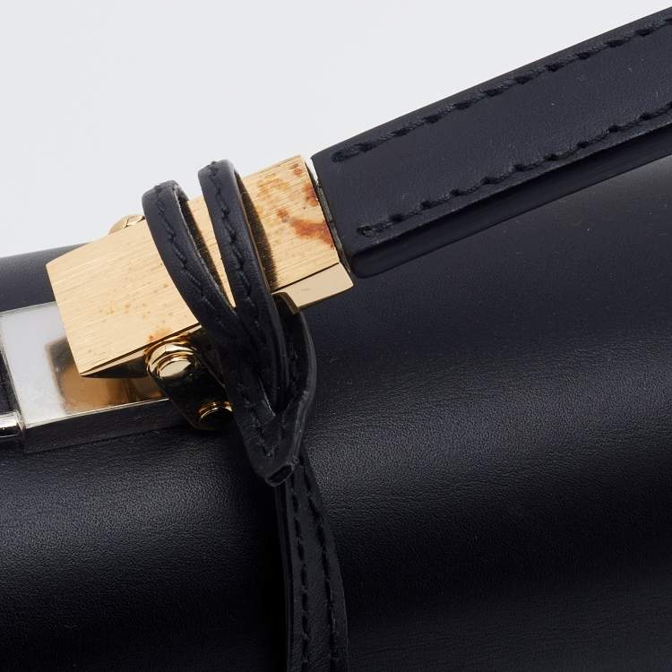 Pre Owned Balenciaga Black Leather Le Dix Cartable Top Handle Bag