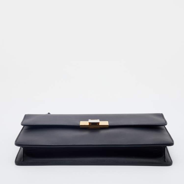 Pre Owned Balenciaga Black Leather Le Dix Cartable Top Handle Bag