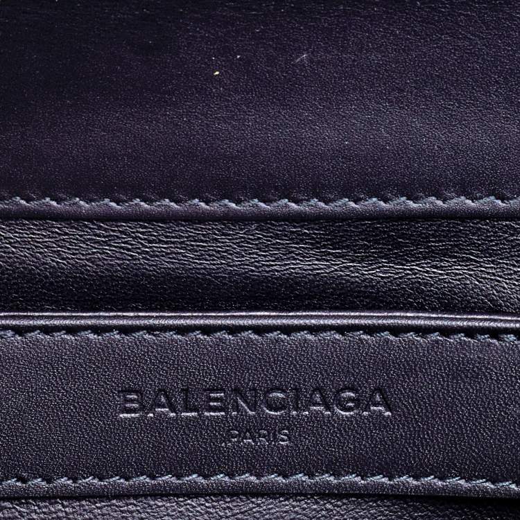 Pre Owned Balenciaga Black Leather Le Dix Cartable Top Handle Bag