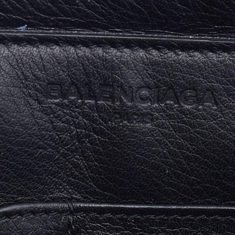 Pre Owned Balenciaga Black Leather Papier Belt Bag