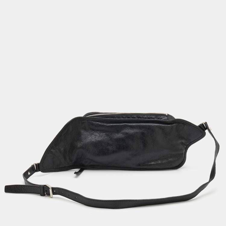 Pre Owned Balenciaga Black Leather Belt Bag
