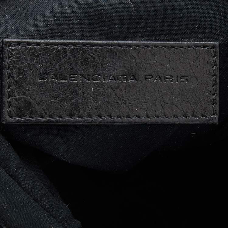 Pre Owned Balenciaga Black Leather Belt Bag