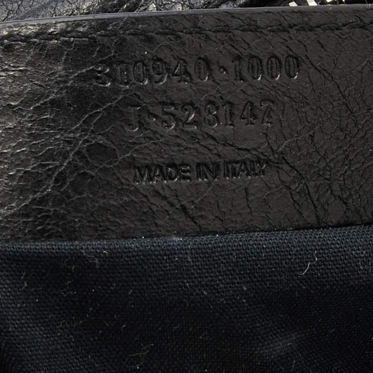 Pre Owned Balenciaga Black Leather Belt Bag