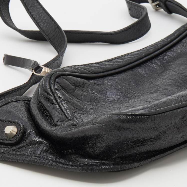 Pre Owned Balenciaga Black Leather Belt Bag