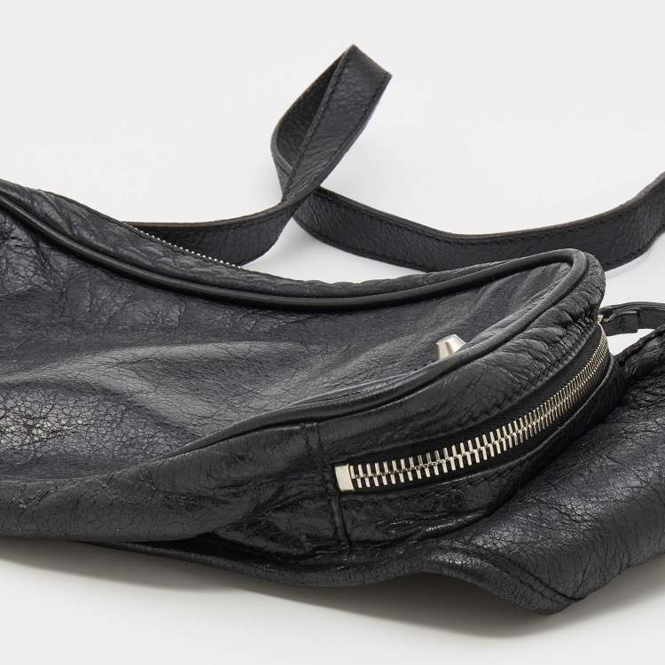 Pre Owned Balenciaga Black Leather Belt Bag