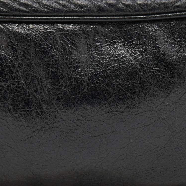 Pre Owned Balenciaga Black Leather Belt Bag