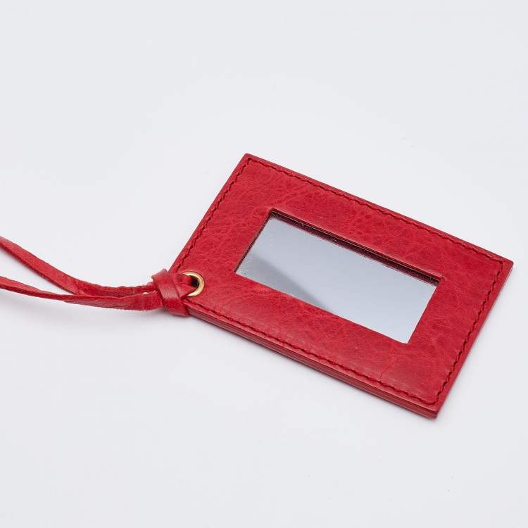 Pre Owned Balenciaga Red Leather Giant 12 GGH Envelope Clutch