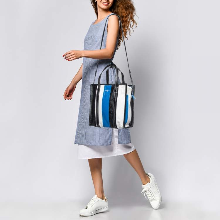 Balenciaga Striped Zip Crossbody Bag