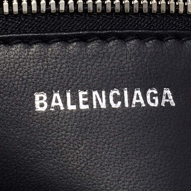 Pre Owned Balenciaga Silver Glitter XS Triangle Duffle Shoulder Bag