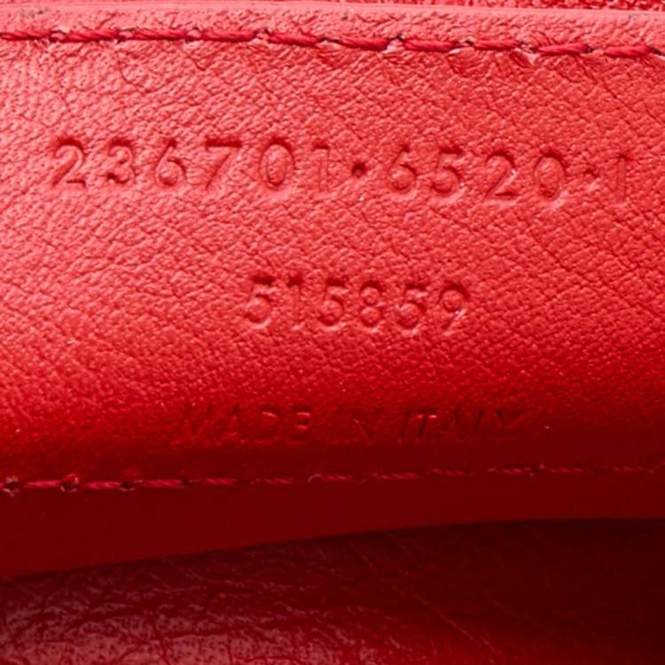 Pre Owned Balenciaga Red Leather Papier A4 Tote 