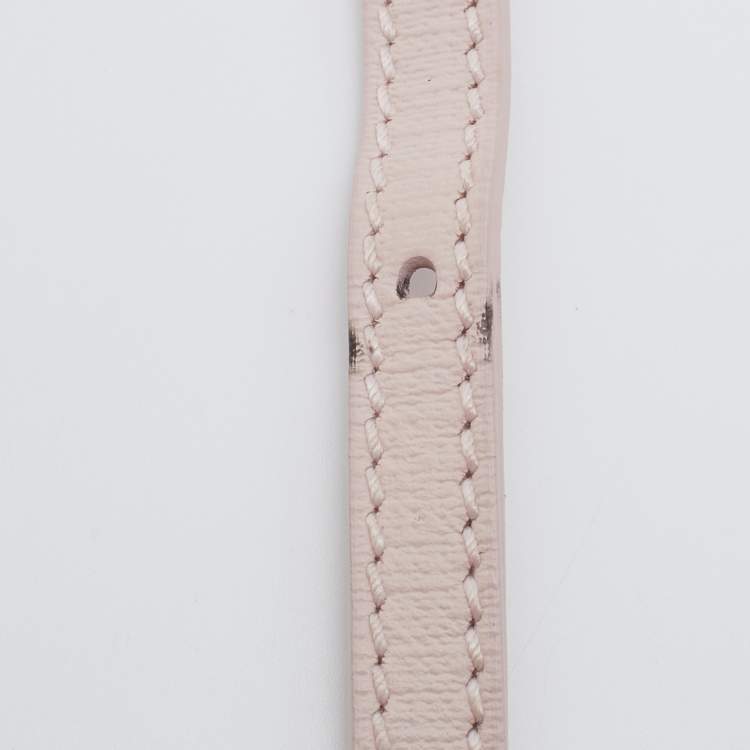 Pre Owned Balenciaga Light Pink Leather Shopping Phone Holder Bag