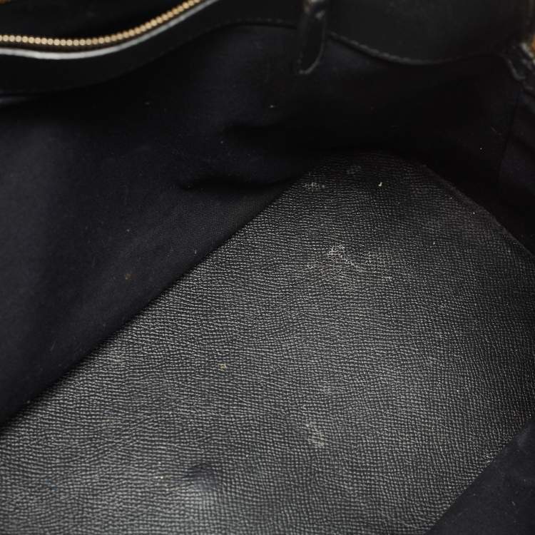 Pre Owned Balenciaga Black Leather Ville Satchel