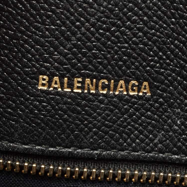 Pre Owned Balenciaga Black Leather Ville Satchel