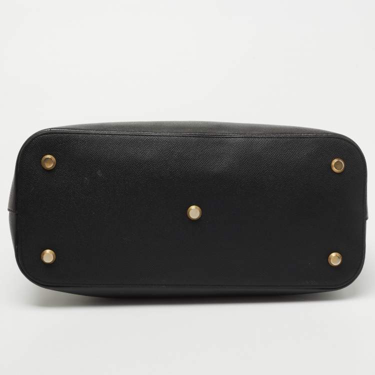 Pre Owned Balenciaga Black Leather Ville Satchel