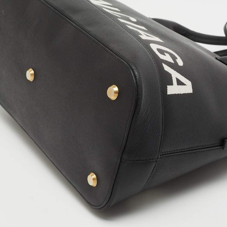 Pre Owned Balenciaga Black Leather Ville Satchel