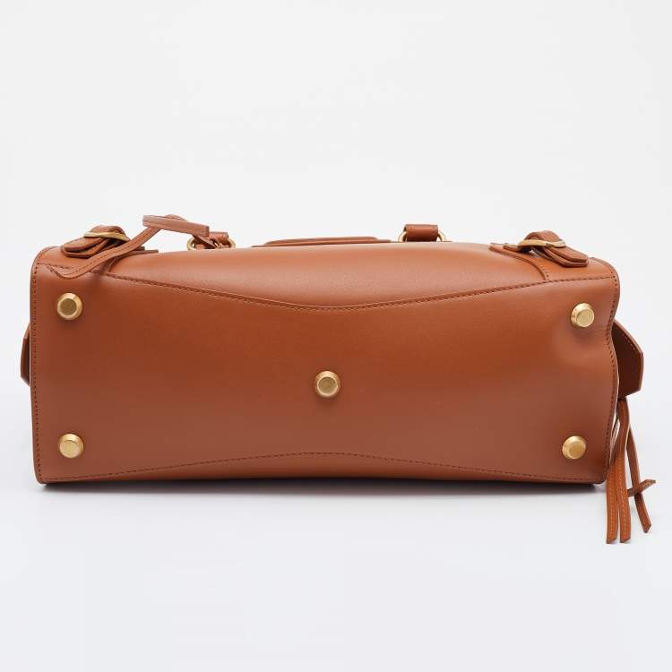 Pre Owned Balenciaga Brown Leather Small Neo Classic City Tote