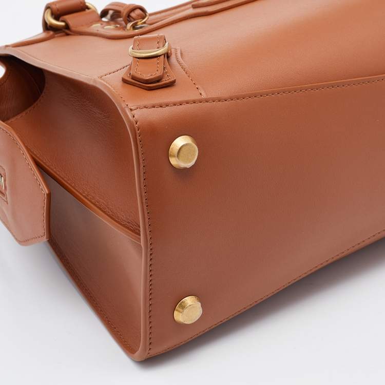 Pre Owned Balenciaga Brown Leather Small Neo Classic City Tote
