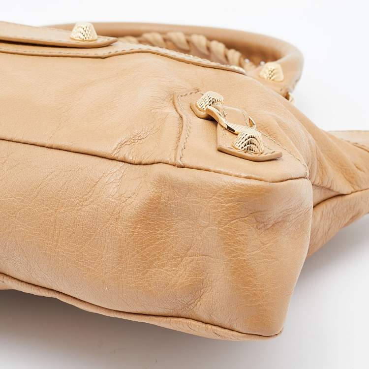 Pre Owned Balenciaga Beige Leather Classic First Tote