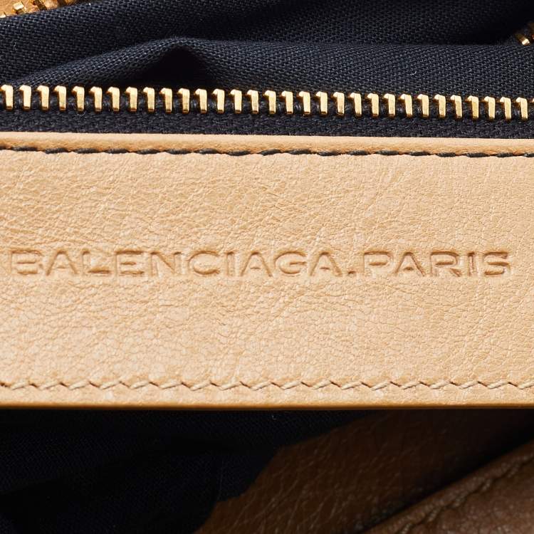 Pre Owned Balenciaga Beige Leather Classic First Tote