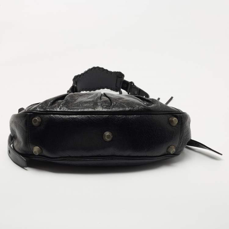 Pre Owned Balenciaga Black Leather Le Cagole Small Shoulder Bag