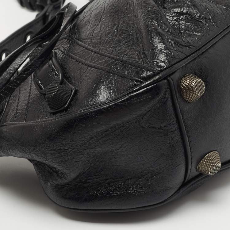 Pre Owned Balenciaga Black Leather Le Cagole Small Shoulder Bag