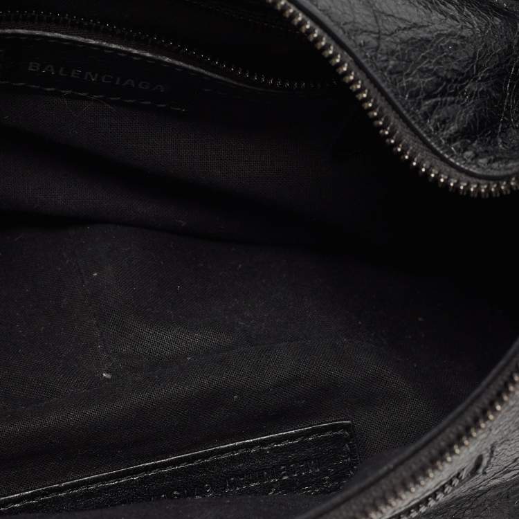 Pre Owned Balenciaga Black Leather Le Cagole Small Shoulder Bag