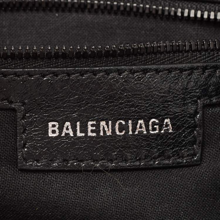 Pre Owned Balenciaga Black Leather Le Cagole Small Shoulder Bag