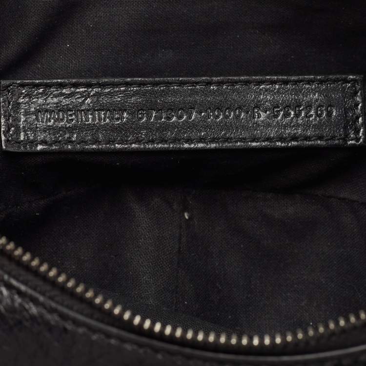 Pre Owned Balenciaga Black Leather Le Cagole Small Shoulder Bag