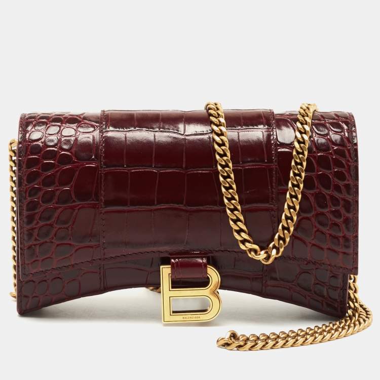 Hourglass wallet with chain BALENCIAGA