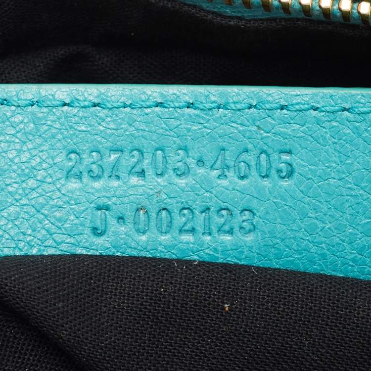 Pre Owned Balenciaga Bleu Tropical Leather Classic Hip Crossbody Bag 