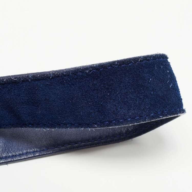 Pre Owned Balenciaga Bleu Pacifique Suede and Leather Baby Diam Classic Traveller Backpack