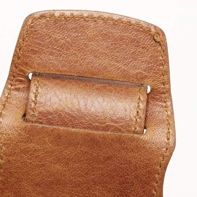 Pre Owned Balenciaga Brown Leather GGH City Bag