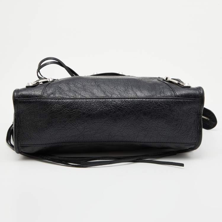 Pre Owned Balenciaga Black Leather Small Classic City RH Tote